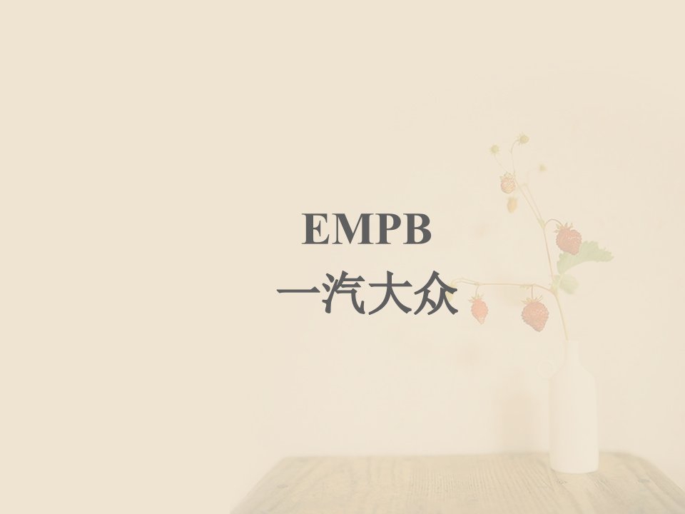 EMPB首批样品检验报告