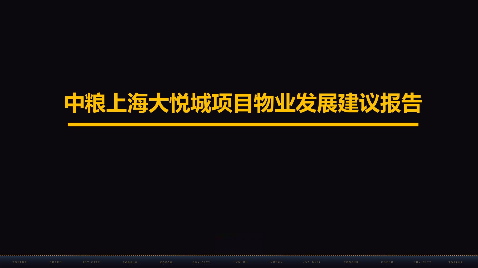 房地产报告-中粮上海大悦城地产项目物业发展建议报告165页