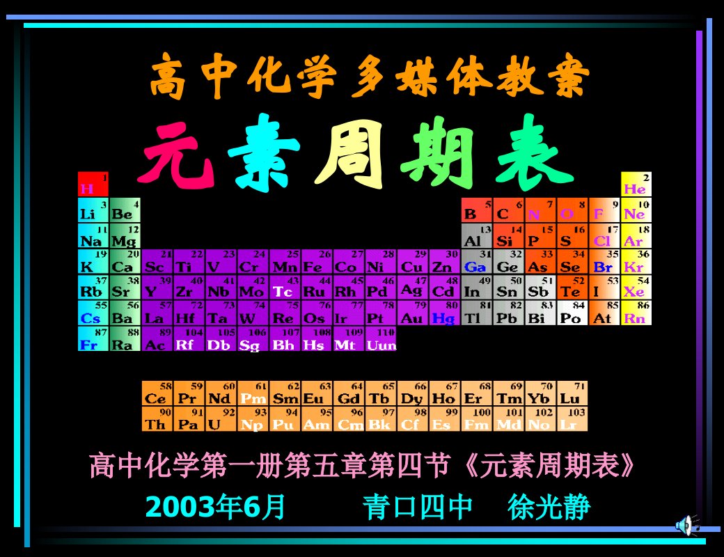 元素周期表