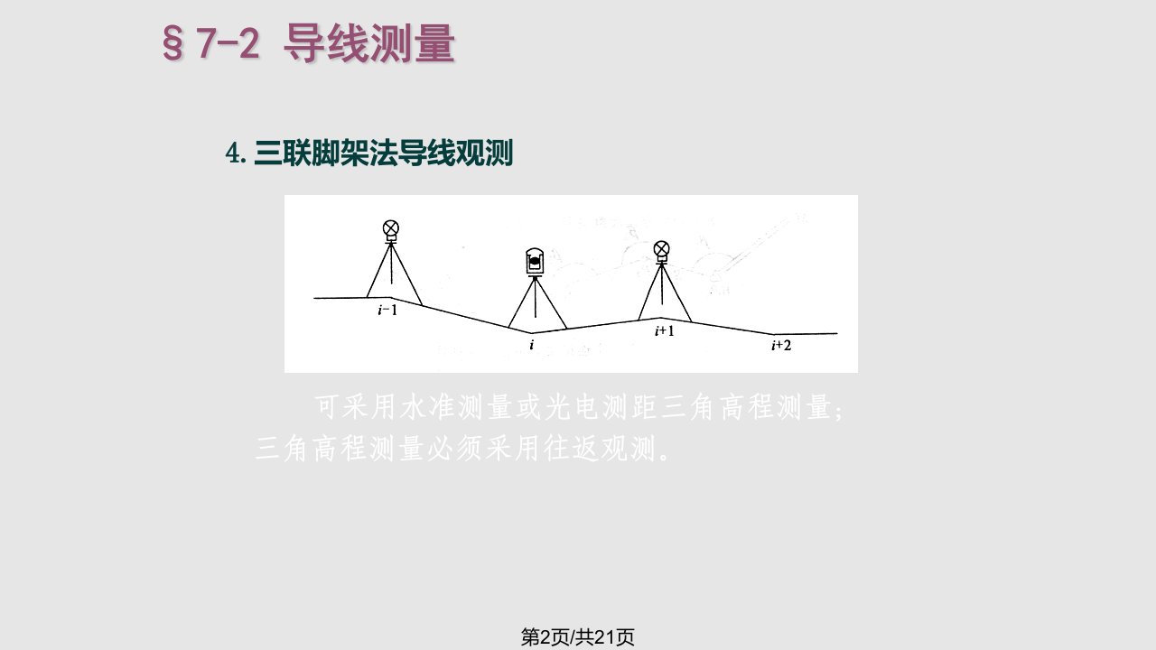 数字测图ch控制测量导线测量