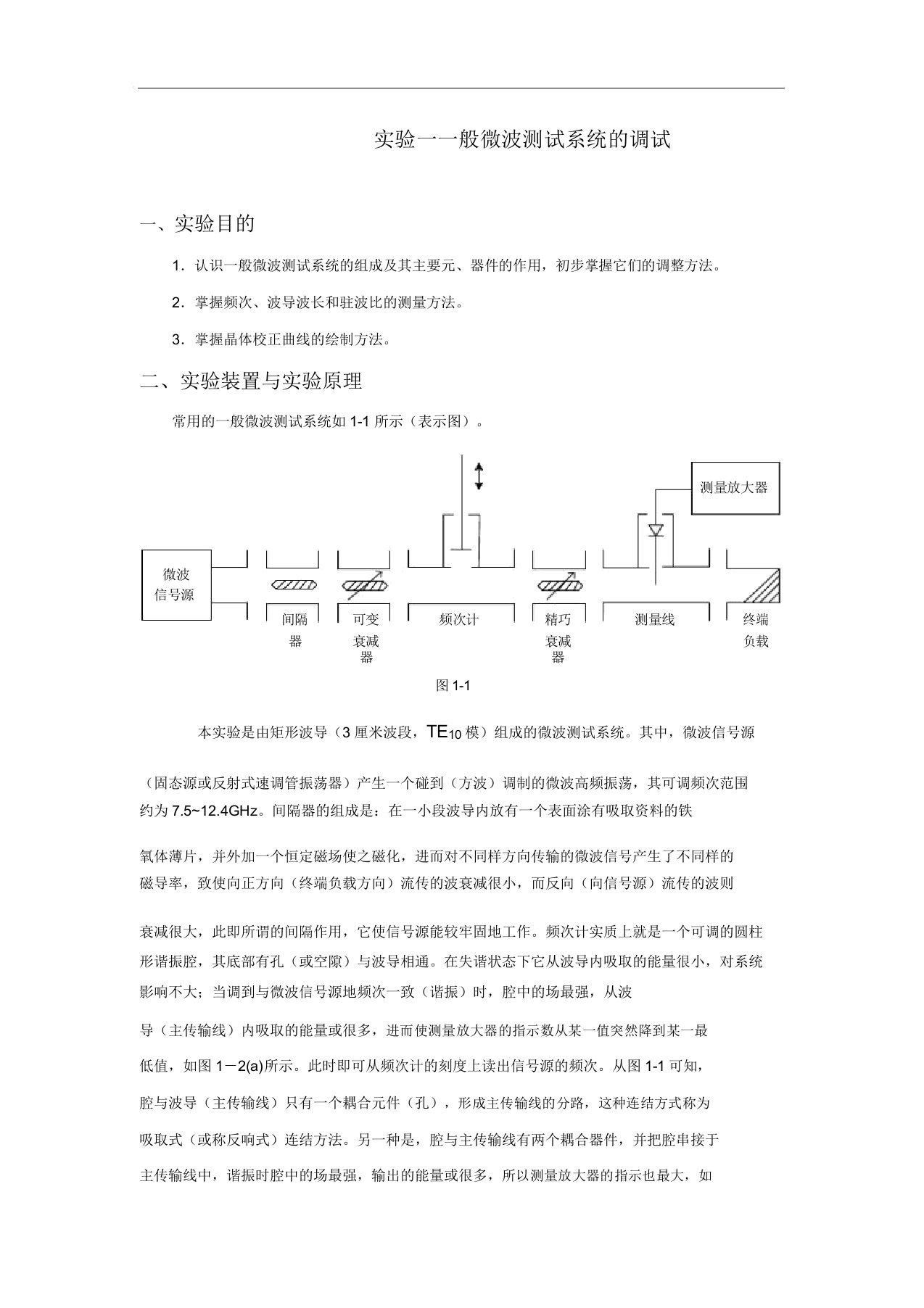 北理工微波实验报告