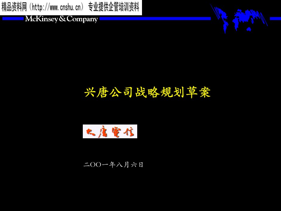 兴唐公司战略规划草案(ppt95)