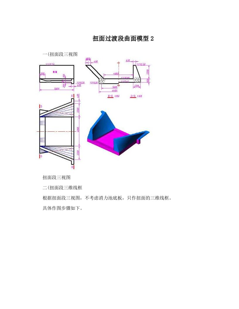 eqdAAA扭面过渡段曲面模型2