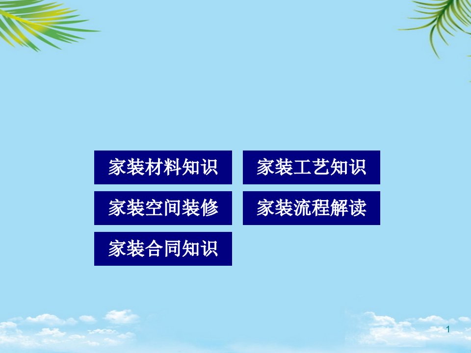 装饰装潢材料讲座PPT全面资料课件