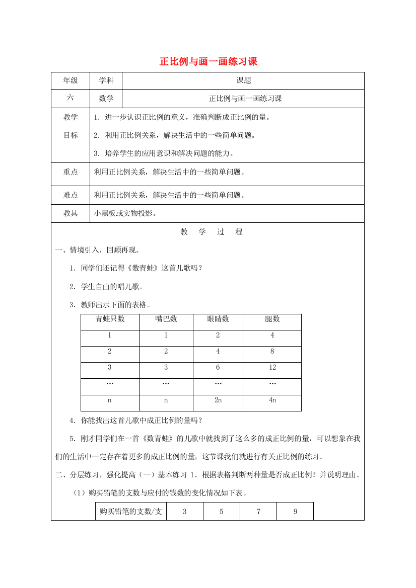 六年级数学下册