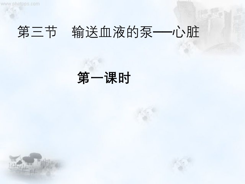 新人教版七年级生物下册《输送血液泵心脏》讲义