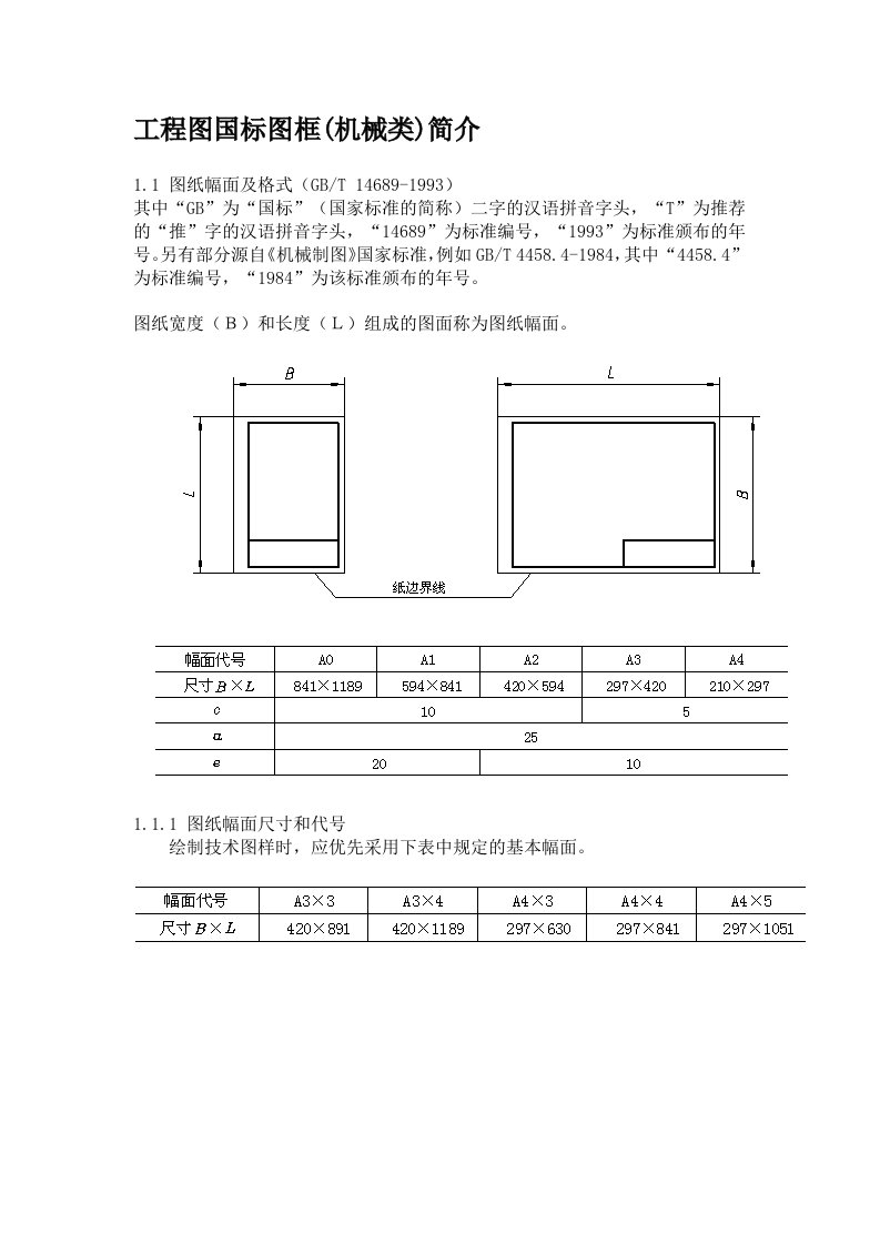 工程图国标图框