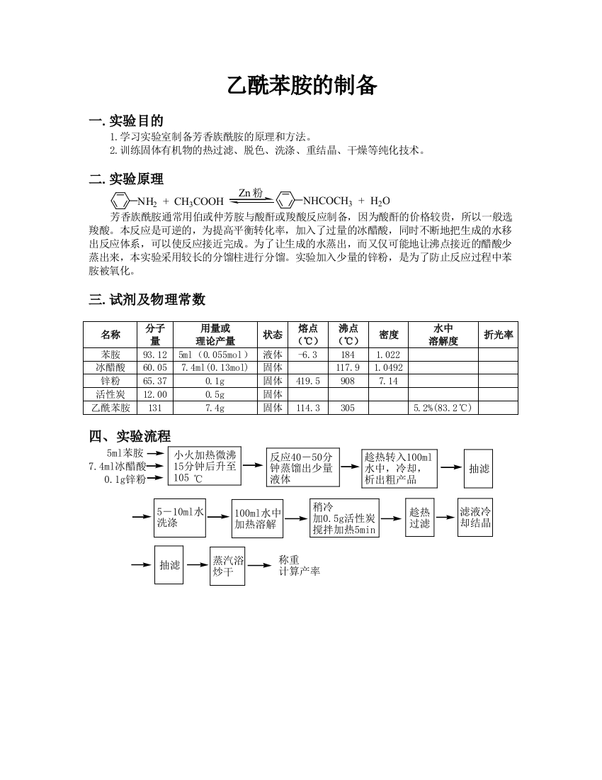 乙酰苯胺的制备01113