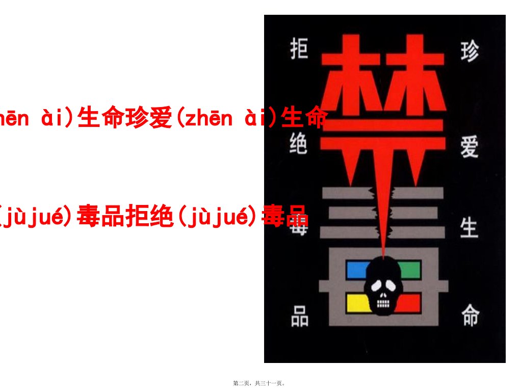 医学专题珍爱生命拒绝毒品完整版素材