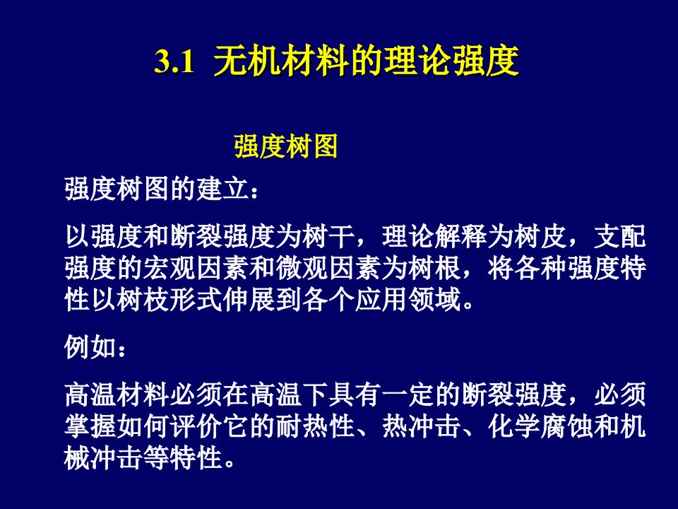 材料的脆性断裂与强度