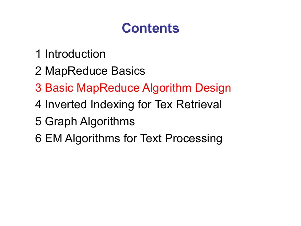 大规模数据处理云计算Lecture3MapreduceAlgorithm