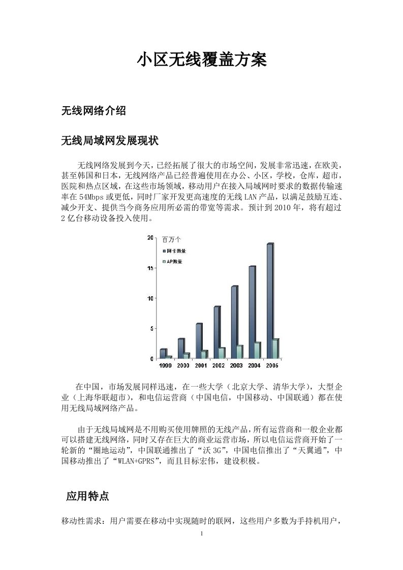 小区无线覆盖方案