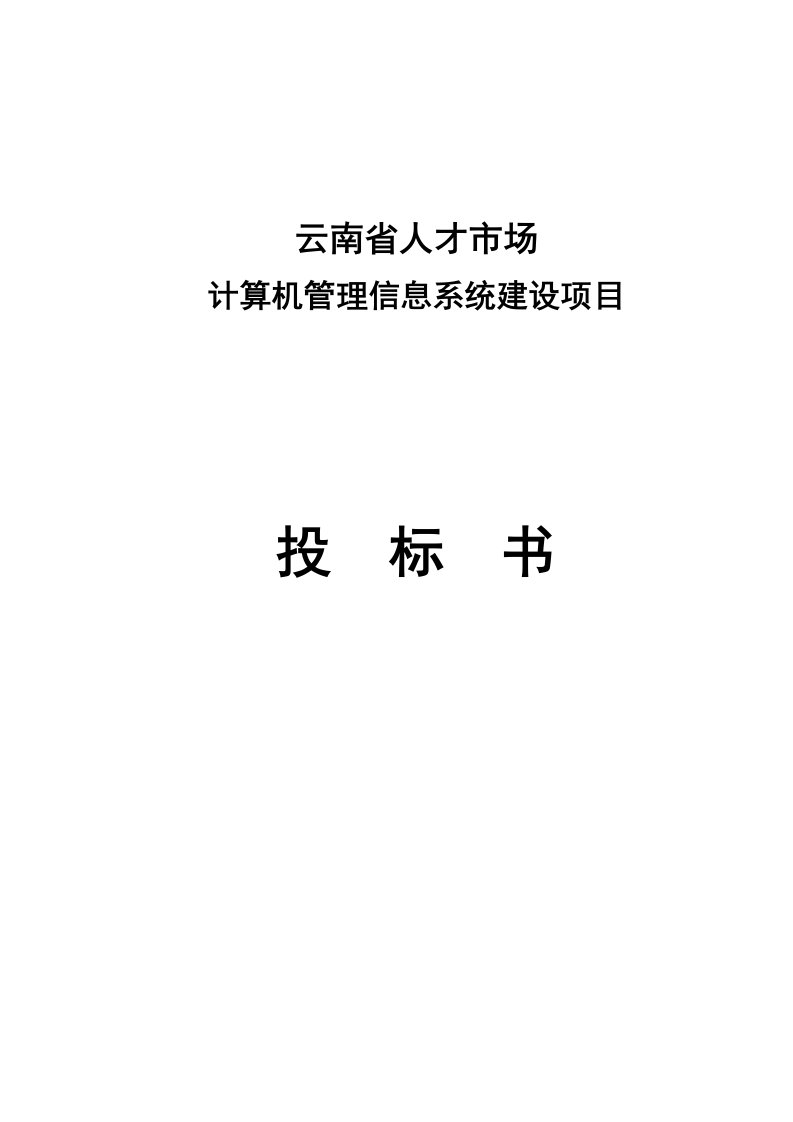 人才市场计算机管理信息系统