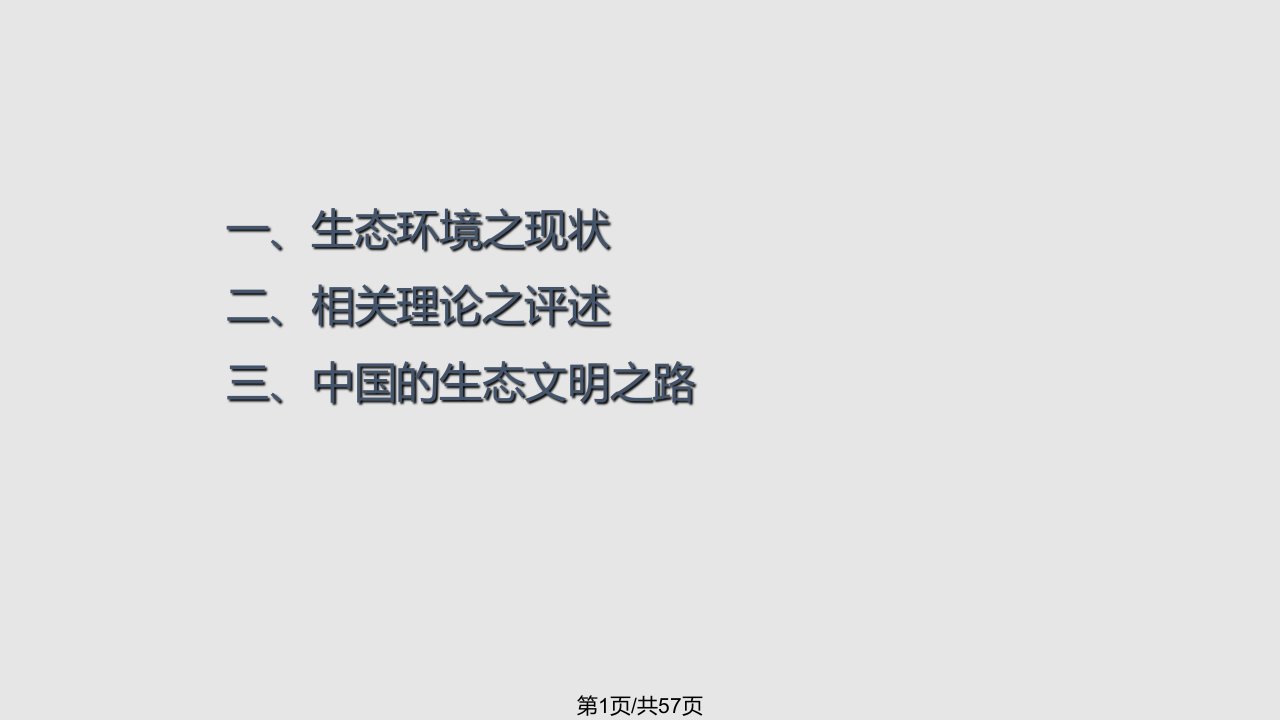 生态文明新PPT课件