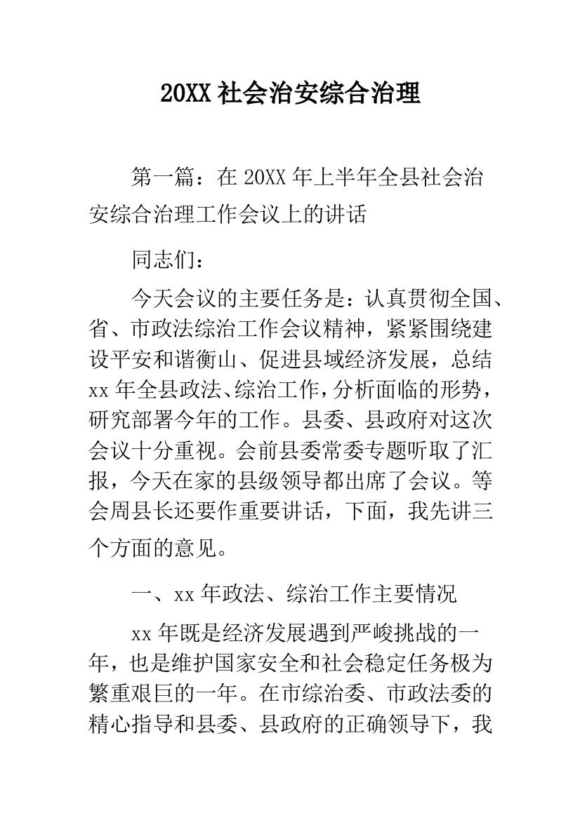 20XX社会治安综合治理-8