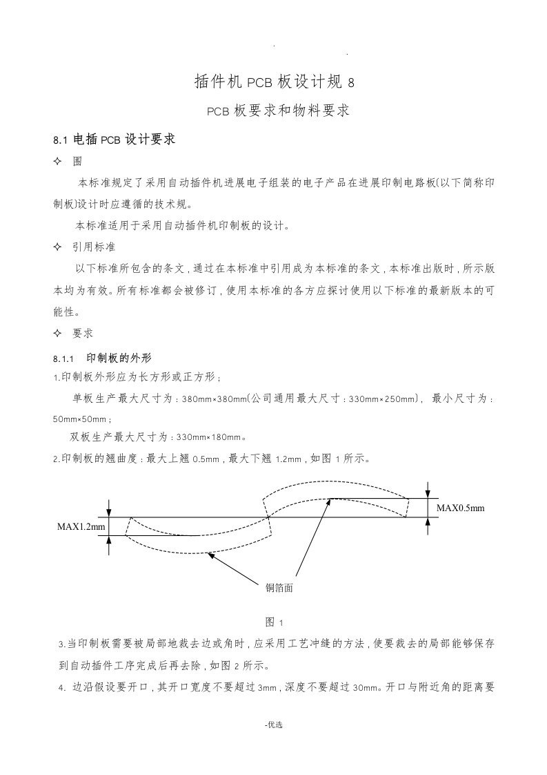 插件机pcb板设计规范