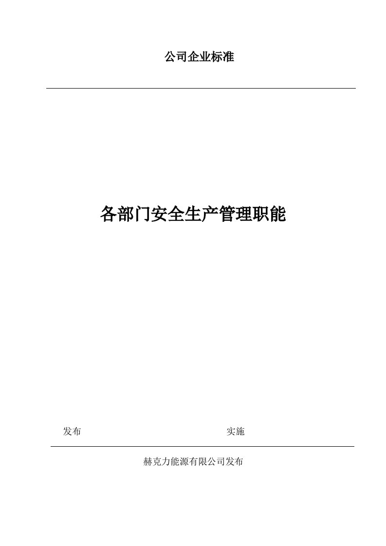 安全生产责任制文件及内容