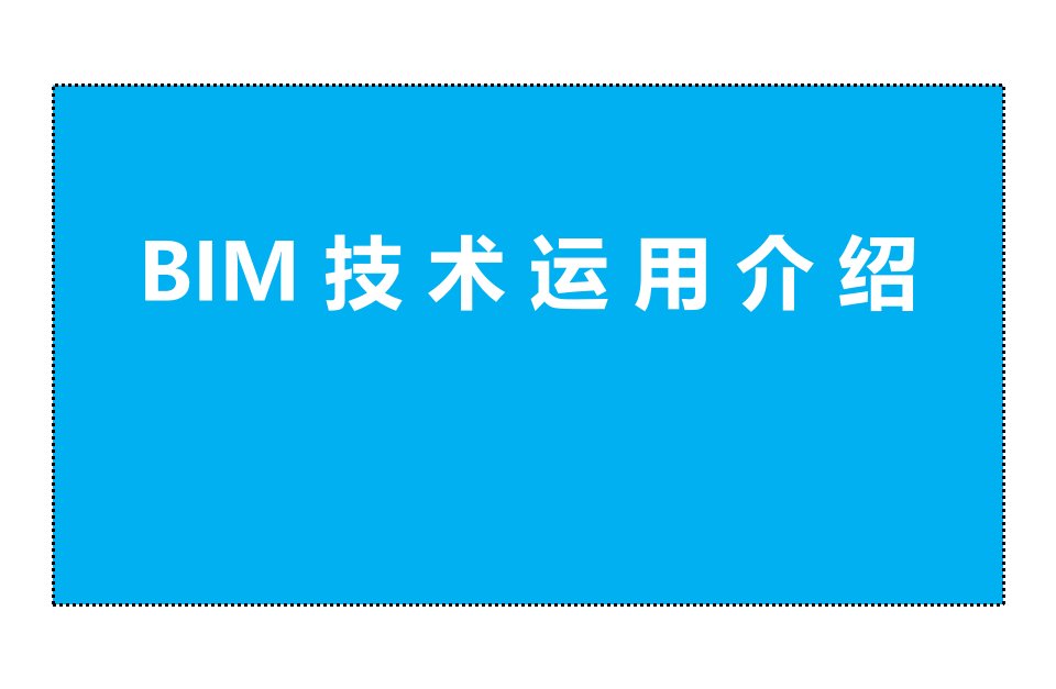 BIM技术运用介绍课件