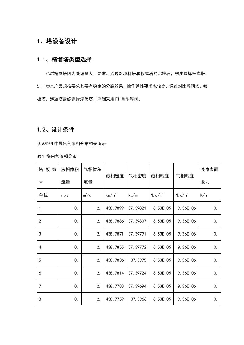 乙烯精制塔设计