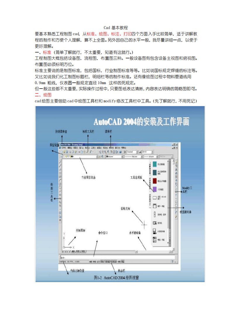 cad制图初学者基础教程