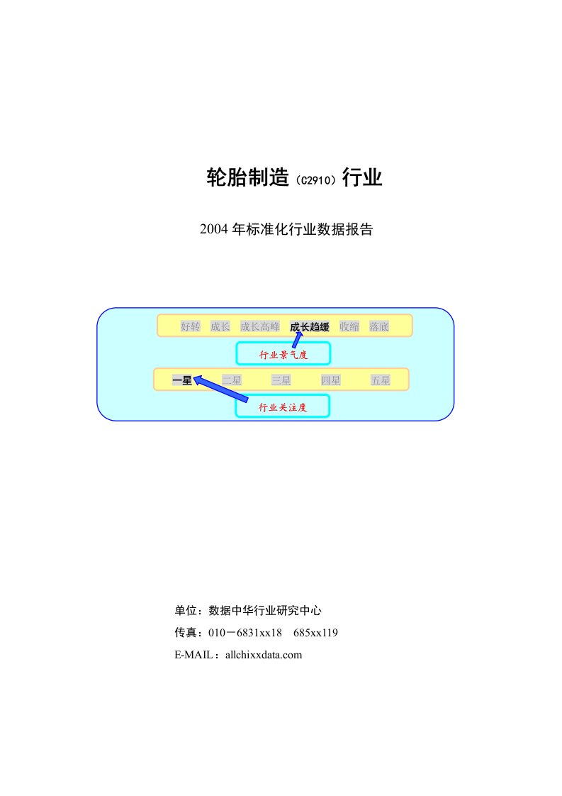 建筑资料-轮胎制造C2910行业2004年标准化行业数据报告