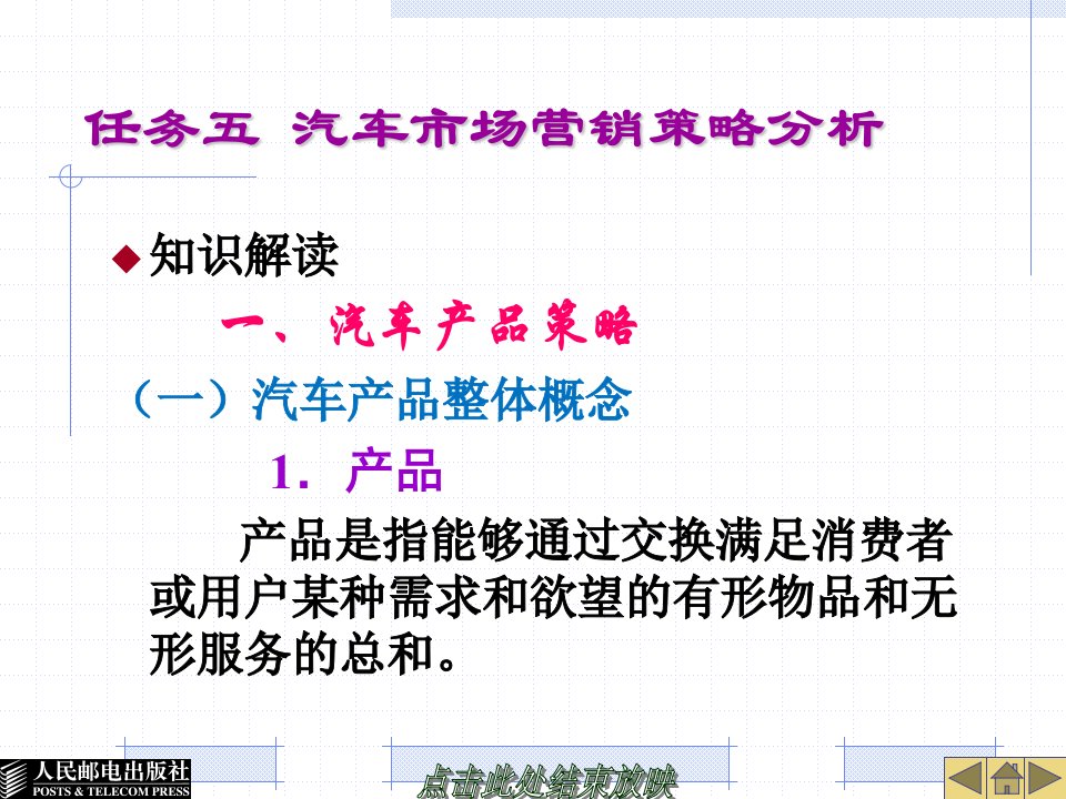 4S店主营业务与汽车营销任务五汽车市场营销策略分析