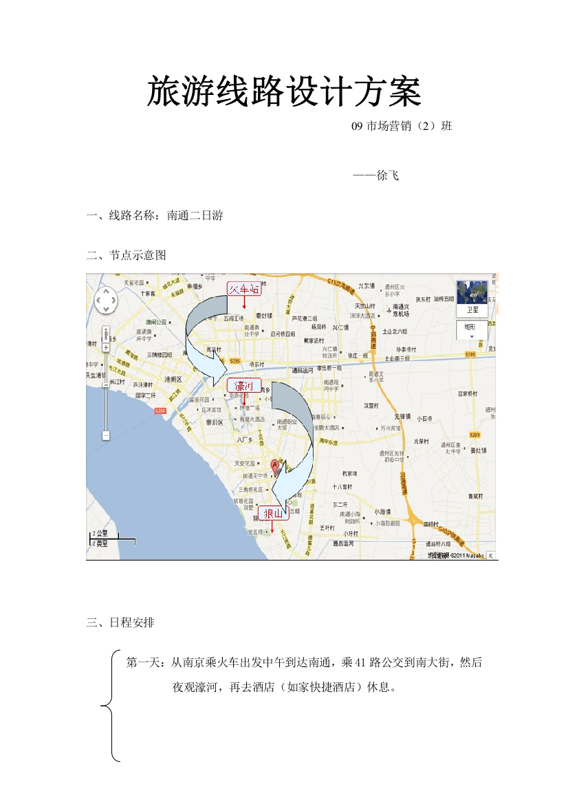 旅游线路设计专项方案