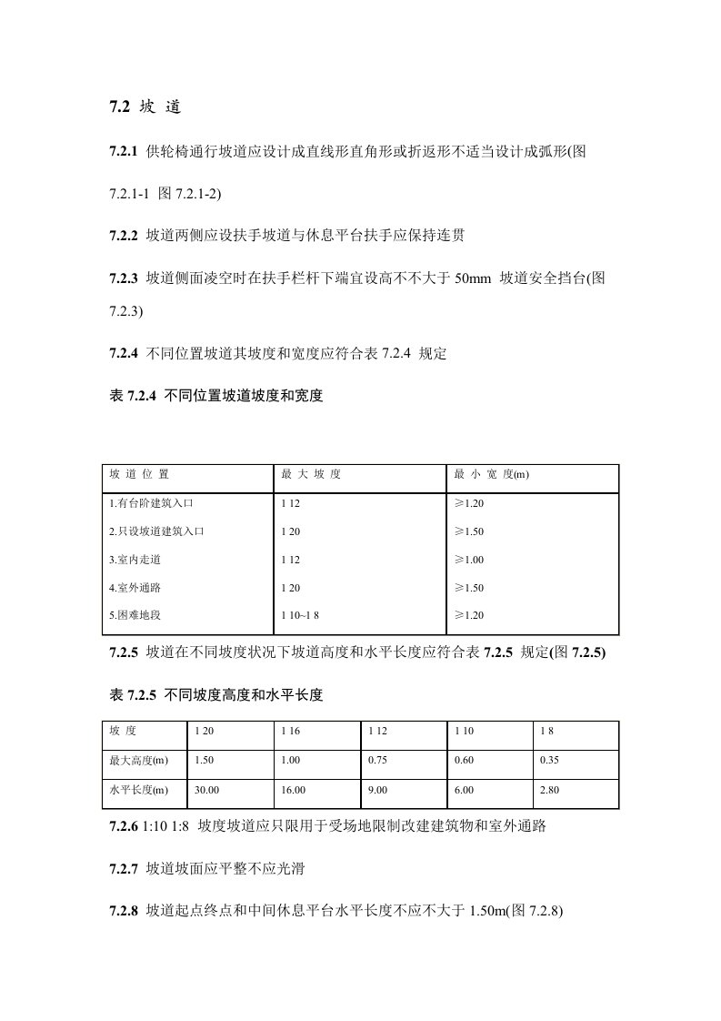 2021年新版城市道路和建筑工程物无障碍设计标准规范