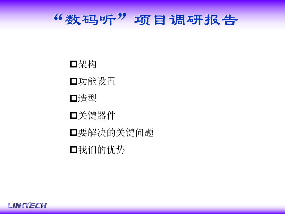 数码听项目调研报告课件