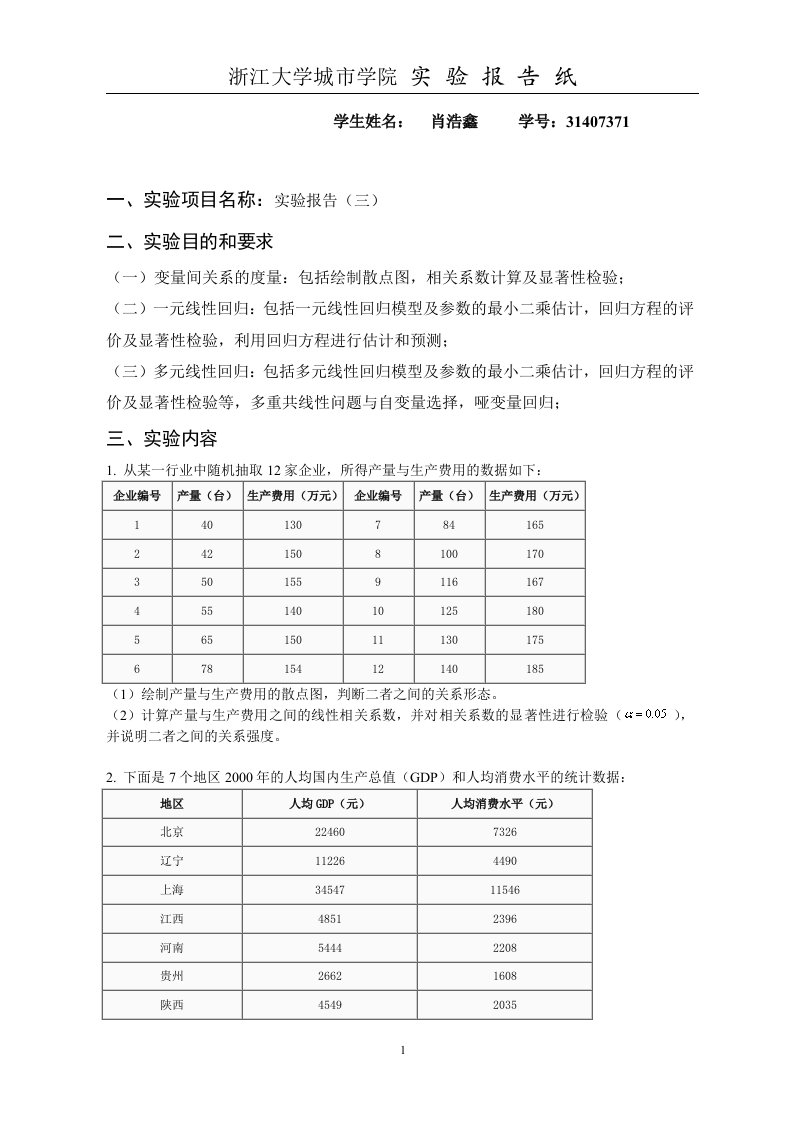 应用统计spss分析报告