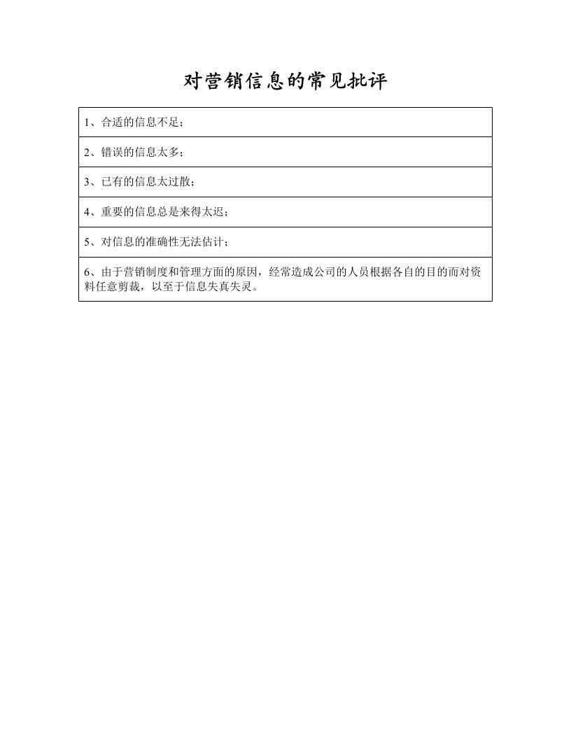 精品文档-安盛对营销信息的常见批评