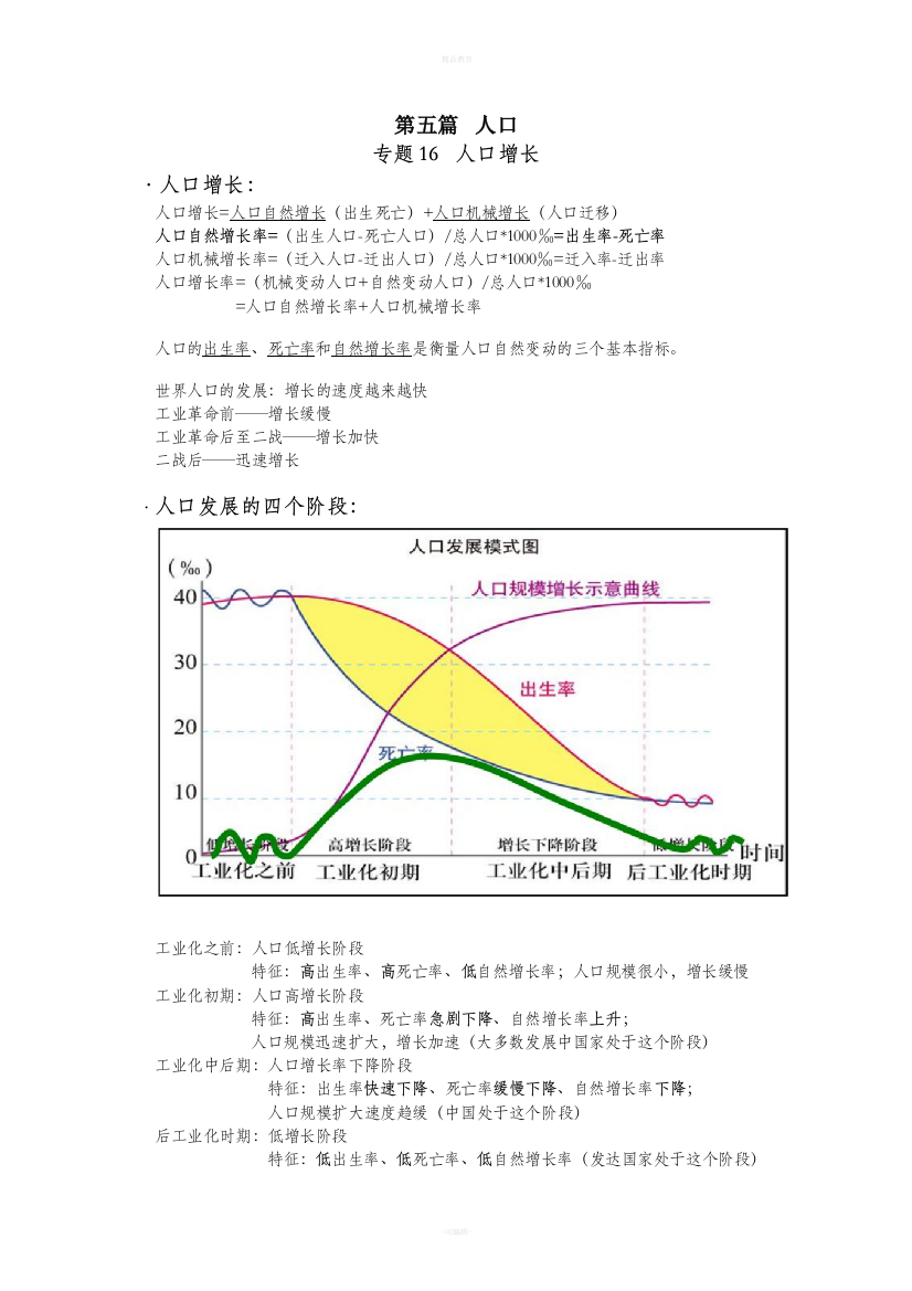 上海高中地理第二册知识点整理