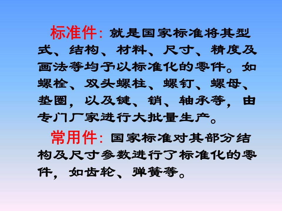 第7章标准件及常用件ppt课件