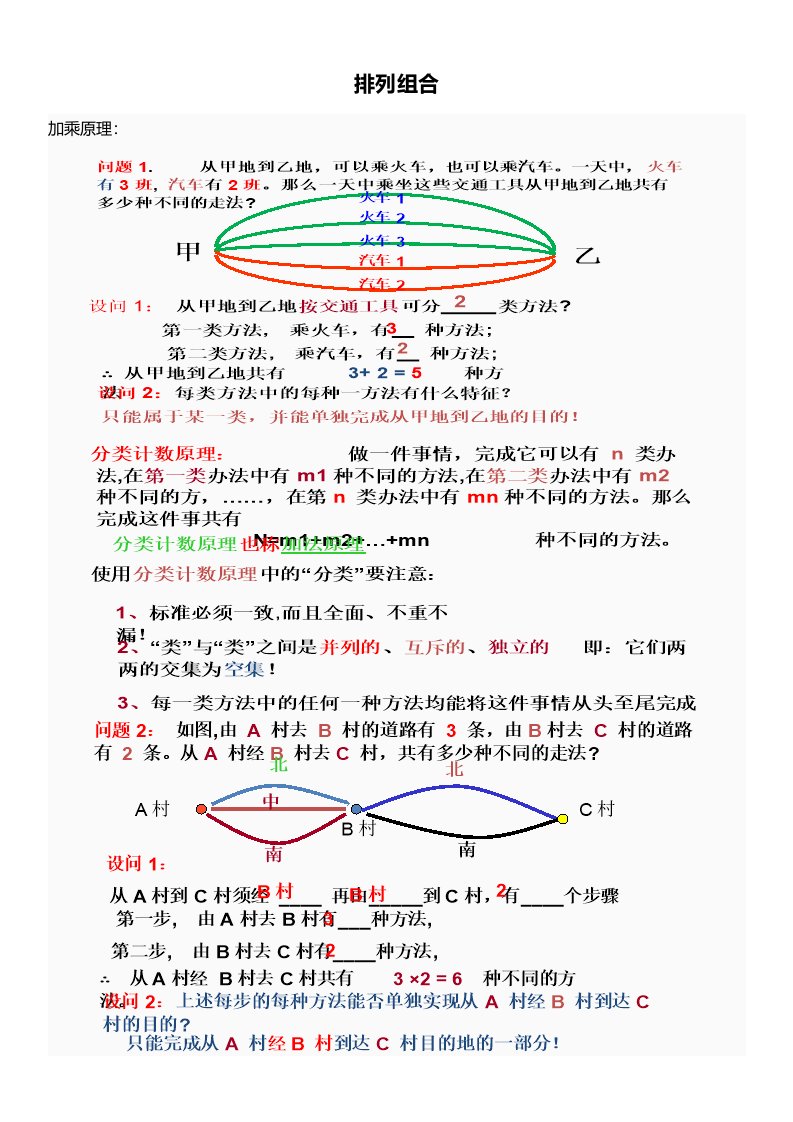 小学排列组合初步讲解