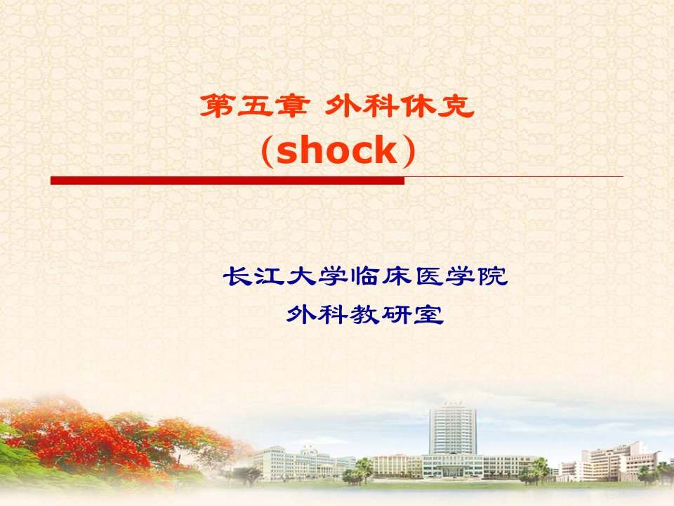 第五章外科休克shock名师编辑PPT课件