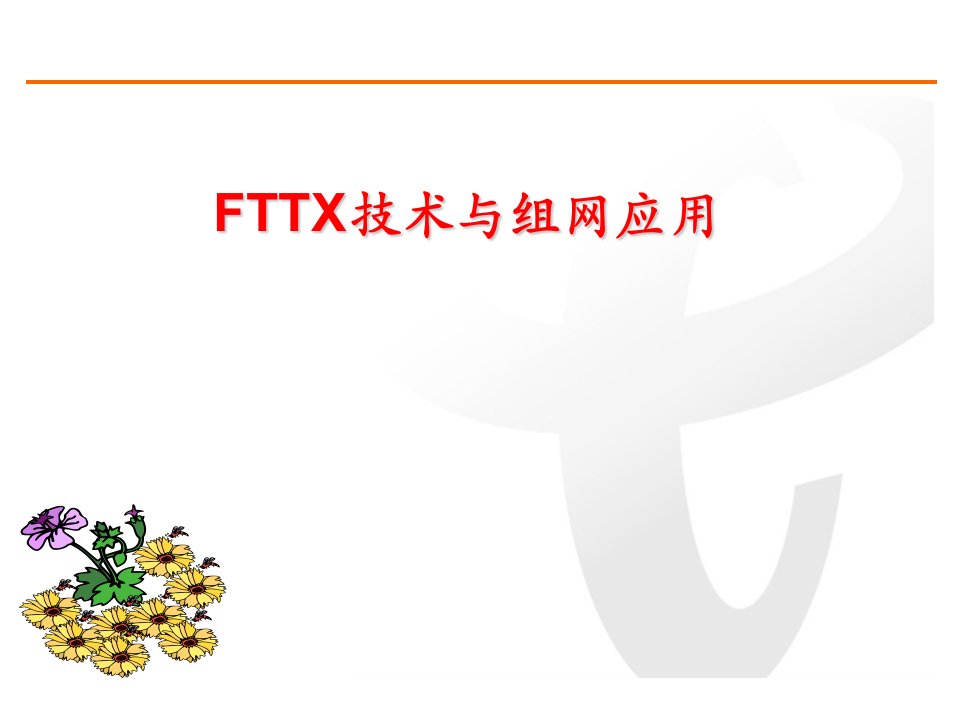 中国电信FTTX技术及组网应用培训教材(ppt