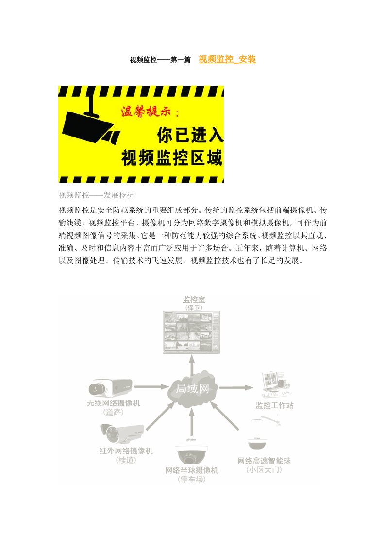 模拟数字-视频监控系统安装详解LiPing