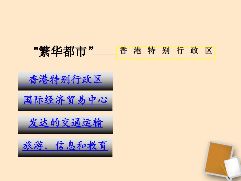 地理下册第十二节“繁华都会”-香港特别行政区课件湘教版