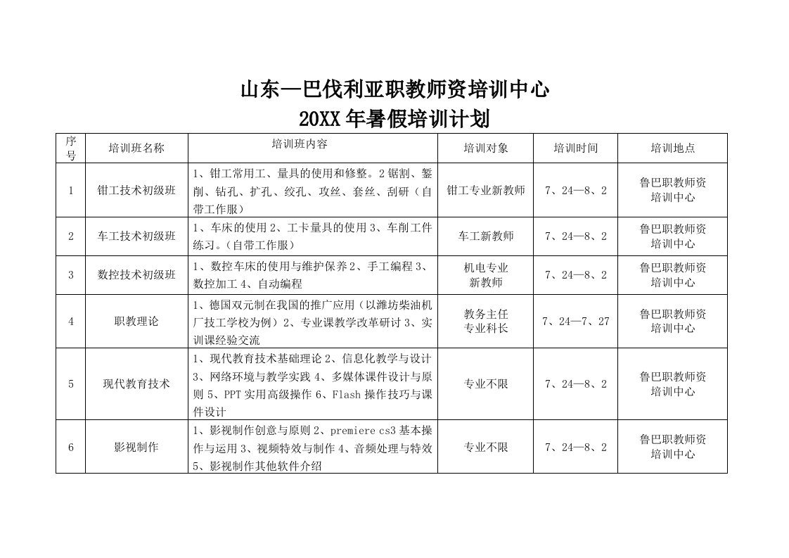 企业培训-山东巴伐利亚职教师资培训中心