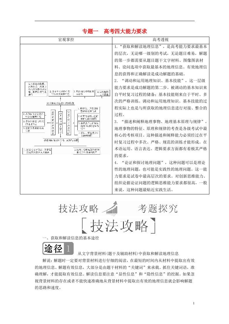 高考地理二轮复习