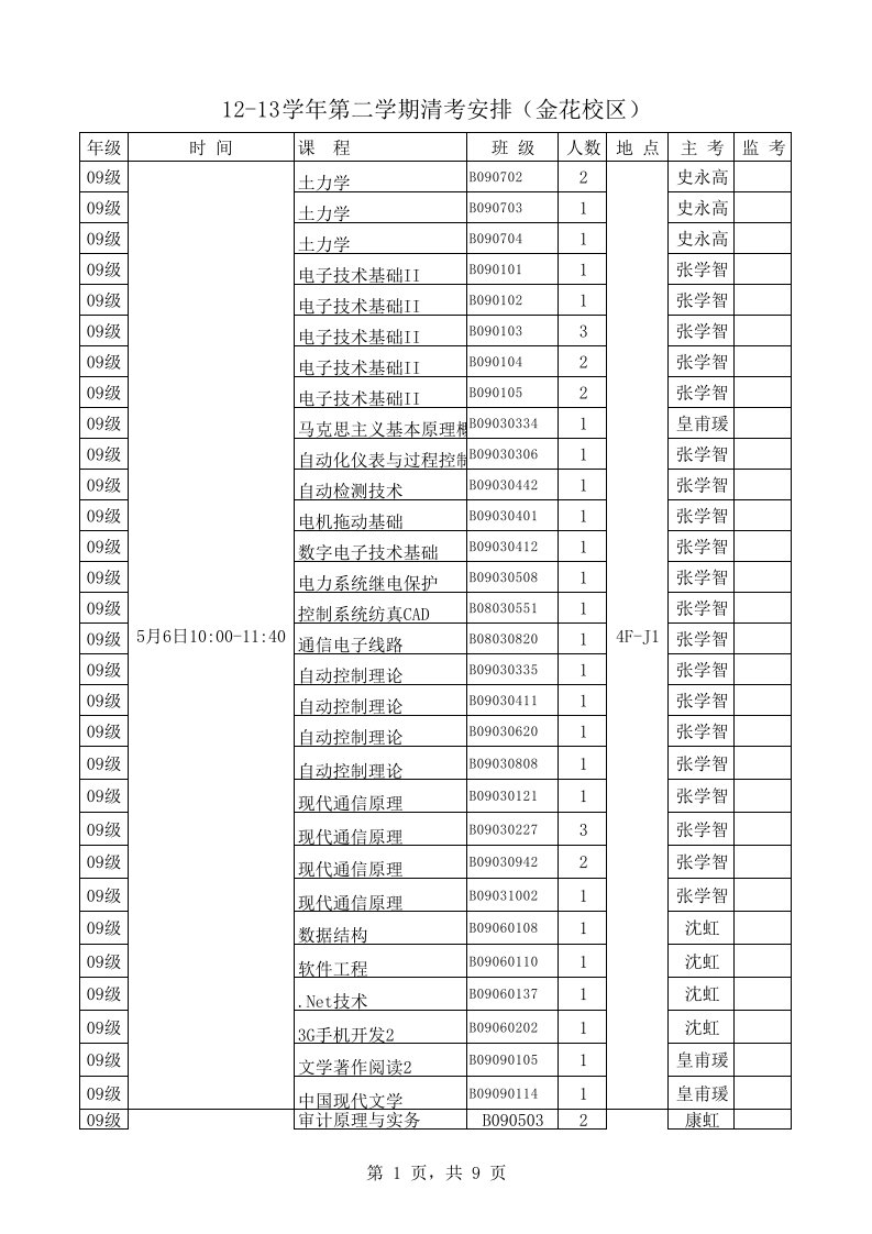 12-13(2)清考安排