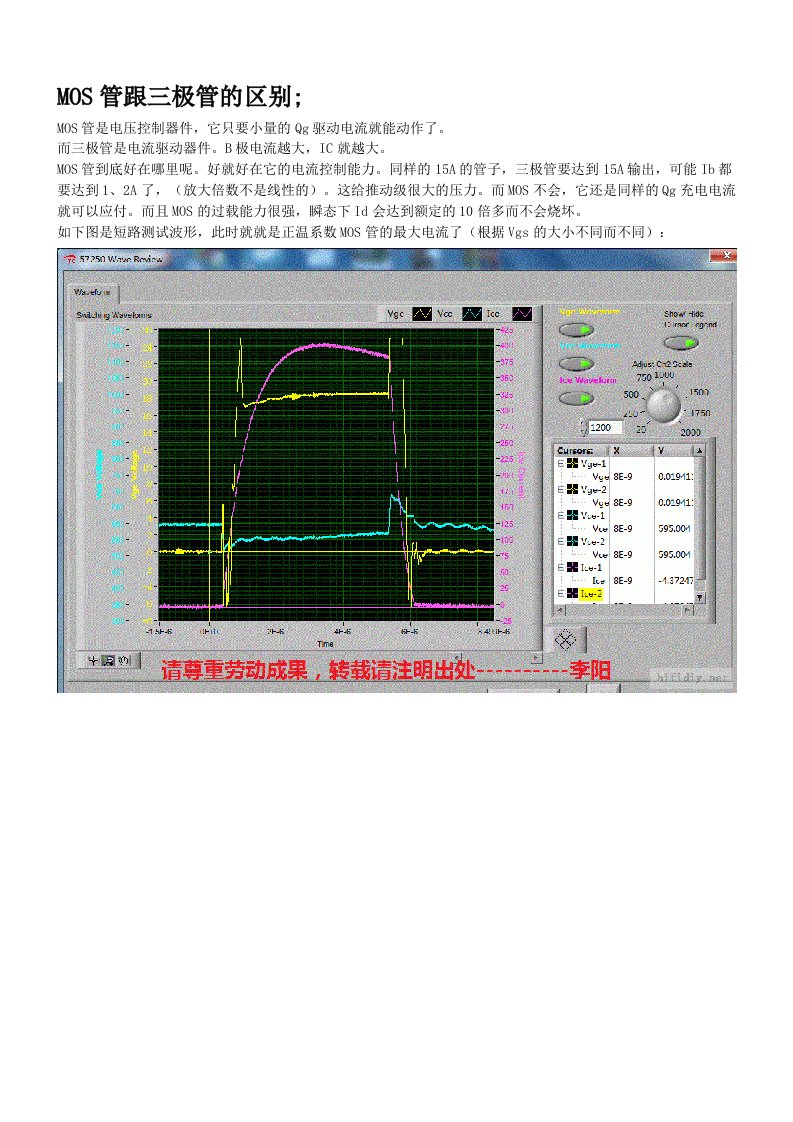 《mos管在功放中应用的探讨》