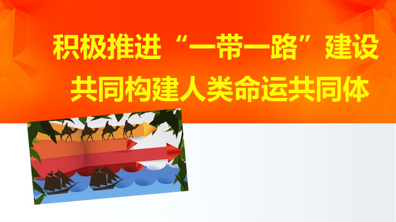 共同构建人类命运共同体推进“一带一路”建设学习解读ppt课件