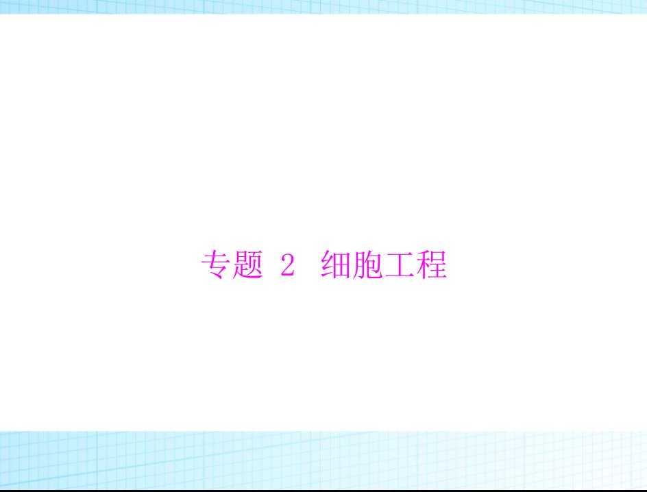 高考总复习生物选修3-专题2-细胞工程-ppt课件