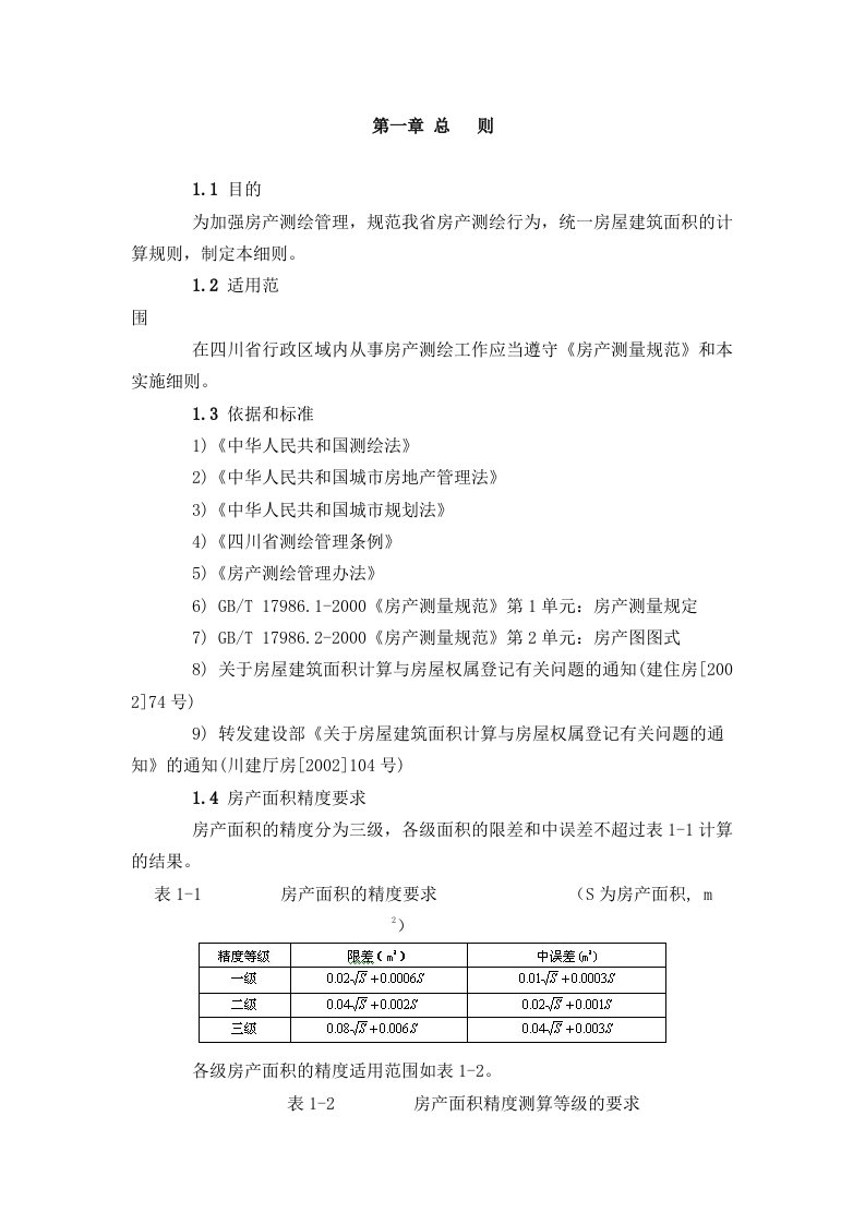 四川省房产测绘细则