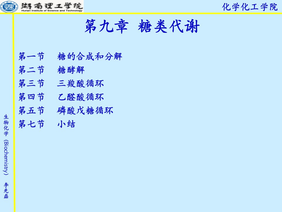 生物化学第九章糖类代谢PPT课件