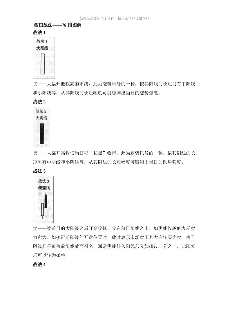 酒田战法78则图解