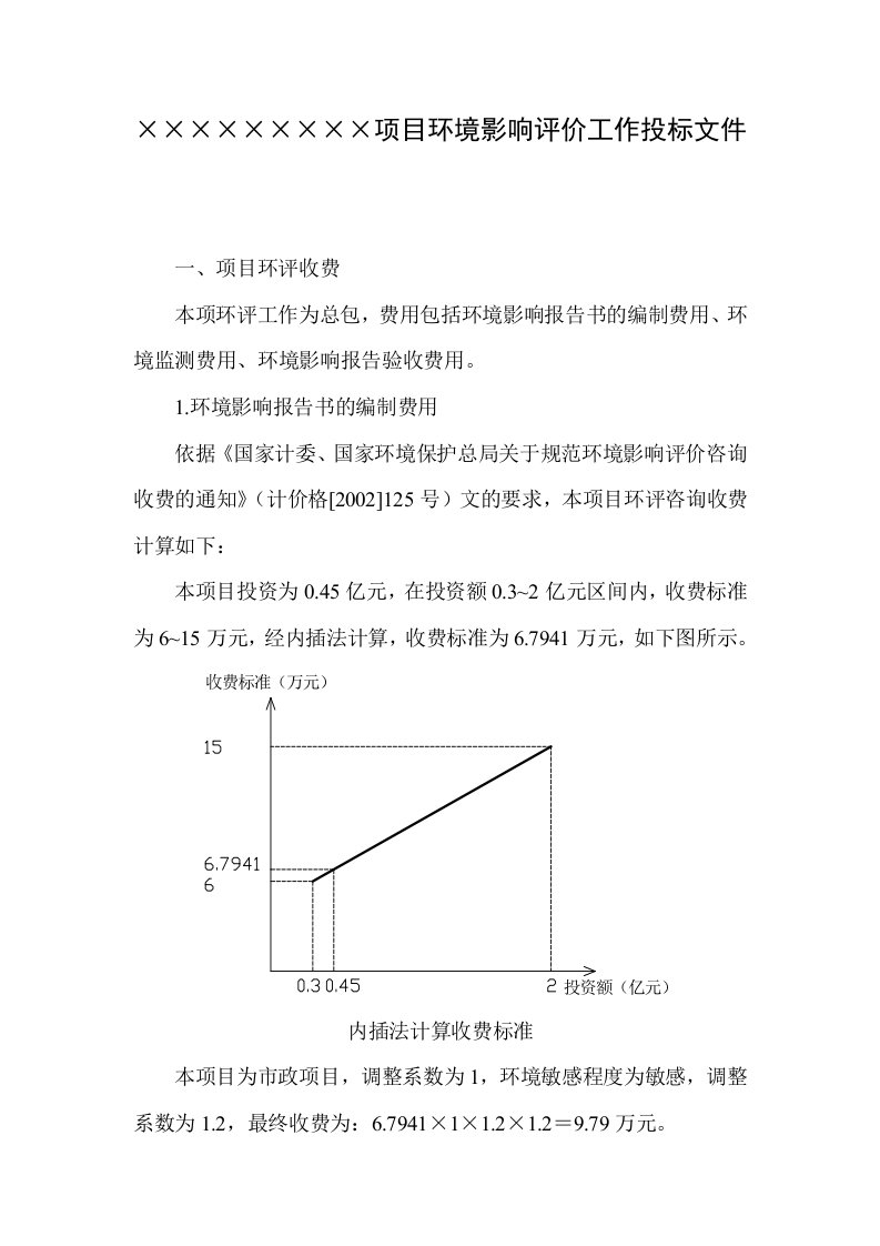 环境影响评价工作投标文件