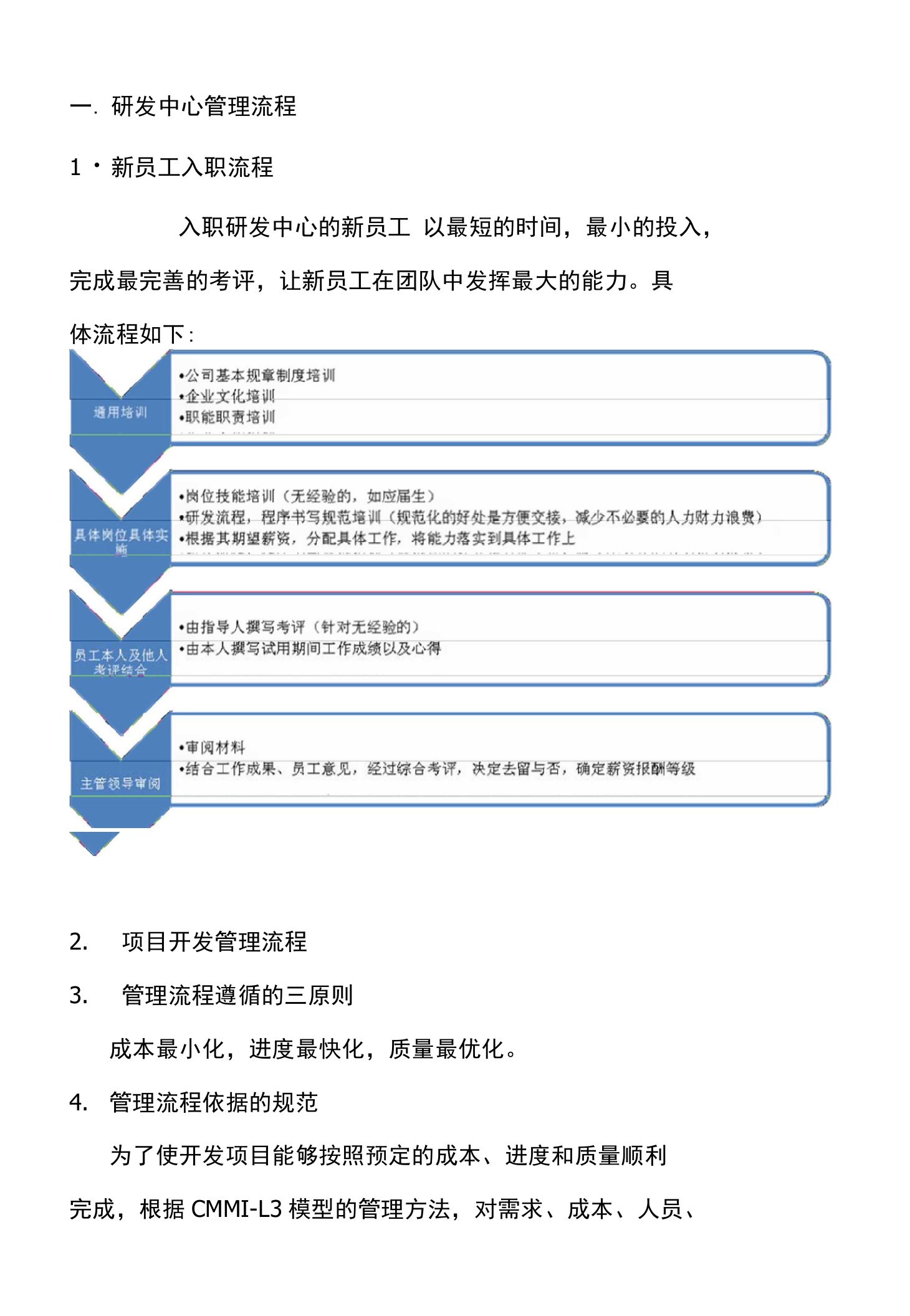 研发中心管理流程、考核管理办法、规章制度