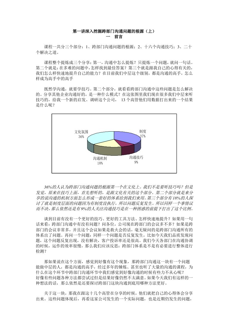 跨部门沟通技巧